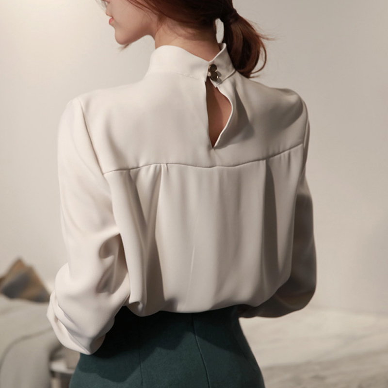 Womens Tops And Blouses Long Sleeve Chiffon Blouse Shirt Fashion Women Blouse Office Shirt Women Tops Blusas Clothes A518 200924