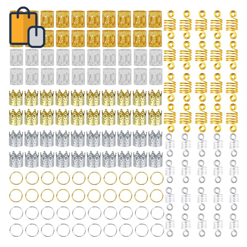 160pcs Tube Charm Dreadlock Accessories Hair Jewelry Hair Braid Dreadlocks Beads Leaf Star DIY Clip Cuffs
160pcs Tube Charm Dreadlock Accessories Hair Jewelry Hair Braid Dreadlocks Beads Leaf Star DIY Clip Cuffs