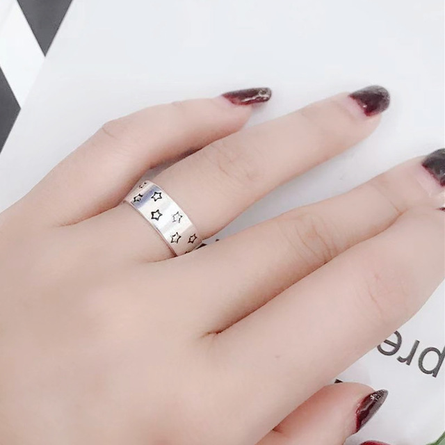 Delicate Wire Drawing Star Thai Silver Color Rings Opening Ring For Women Jewelry Gifts Wholesale
Delicate Wire Drawing Star Thai Silver Color Rings Opening Ring For Women Jewelry Gifts Wholesale