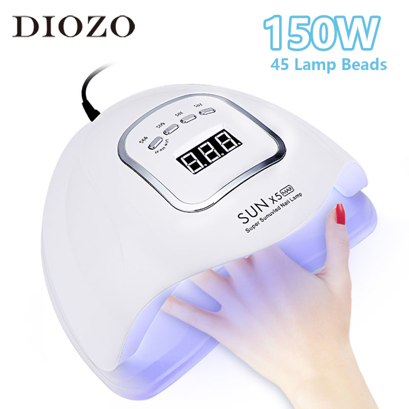 DIOZO 150W/120W/80W/48W/24W LED UV Lamp Smart Timer Auto Sensing Manicure Pedicure UV Lamp Machine LED Nail Dryer
DIOZO 150W/120W/80W/48W/24W LED UV Lamp Smart Timer Auto Sensing Manicure Pedicure UV Lamp Machine LED Nail Dryer