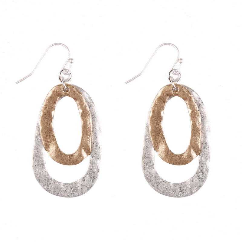 Oval Cutout Dangle Drop Earrings Gold Silver Color two-tone Hammered Earrings Oval Circle For Women minimalist Jewelry
Oval Cutout Dangle Drop Earrings Gold Silver Color two-tone Hammered Earrings Oval Circle For Women minimalist Jewelry