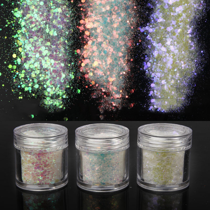 50g/bag Mixes Opal Chunky Glitter White Blue Holo Laser Sequin Flakes Powder for Nail Art Decorations DIY Manicure Tool MD12
50g/bag Mixes Opal Chunky Glitter White Blue Holo Laser Sequin Flakes Powder for Nail Art Decorations DIY Manicure Tool MD12
