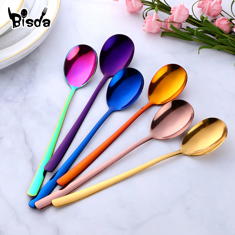 8Pcs Stainless Steel Dessert Spoons Korea Long Handle Coffee Soup Honey Spoon Ladle Spoon Set for Ice Cream Salad Dinnerware
8Pcs Stainless Steel Dessert Spoons Korea Long Handle Coffee Soup Honey Spoon Ladle Spoon Set for Ice Cream Salad Dinnerware