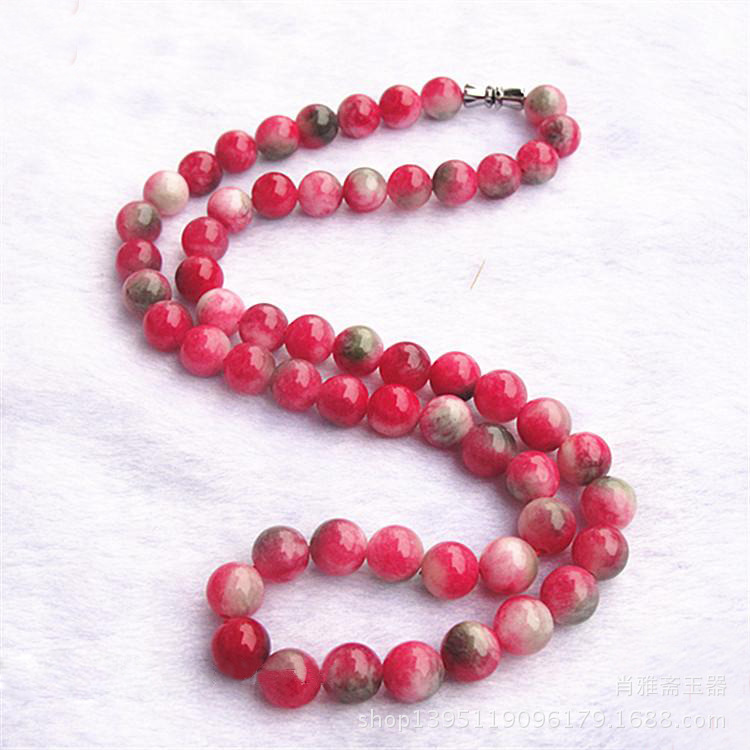 Chains Natural Jade Peach Blossom 8-10mm Beads Necklace Jewellery Fashion Accessories Hand-Carved Man Woman Luck Gifts Amulet
Chains Natural Jade Peach Blossom 8-10mm Beads Necklace Jewellery Fashion Accessories Hand-Carved Man Woman Luck Gifts Amulet