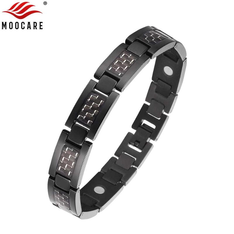 Moocare magnetic titanium bracelets men black health power hand chain adjustable with tool for male jewelry accessories 
Moocare magnetic titanium bracelets men black health power hand chain adjustable with tool for male jewelry accessories
