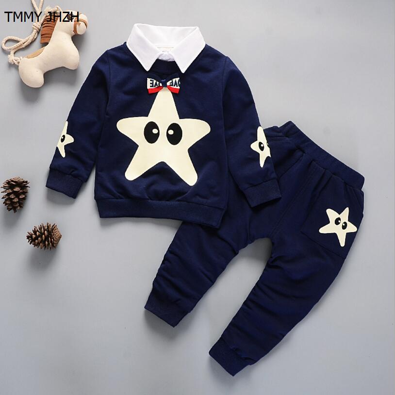 2019 New spring autumn children's clothing suits stars children T-shirt + pants children tracksuit boys girls clothes set, Navy
2019 New spring autumn children's clothing suits stars children T-shirt + pants children tracksuit boys girls clothes set, Navy