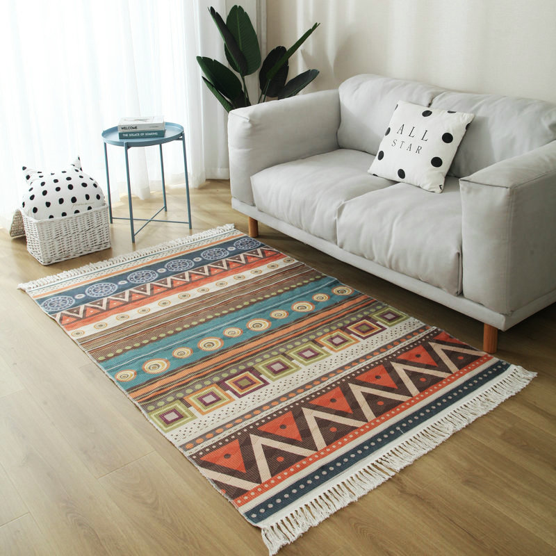 Carpets Bohemian Hand Woven Carpet And Rugs For Living Room Geometric Cotton Floor Mat Nordic Morocco Bedroom With Tassels Home, 12
Carpets Bohemian Hand Woven Carpet And Rugs For Living Room Geometric Cotton Floor Mat Nordic Morocco Bedroom With Tassels Home, 12