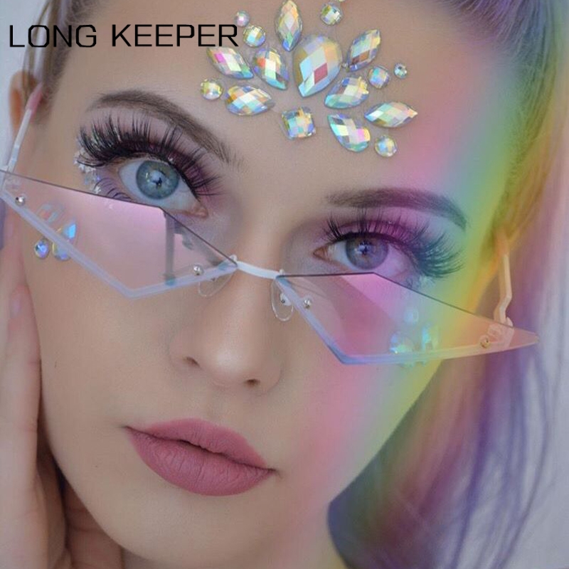 2020 Rimless Small Cat Eye Sunglasses Women Aolly Mirror Lens Sun Glasses Narrow Cateye Eyewear UV400 Oculos
2020 Rimless Small Cat Eye Sunglasses Women Aolly Mirror Lens Sun Glasses Narrow Cateye Eyewear UV400 Oculos