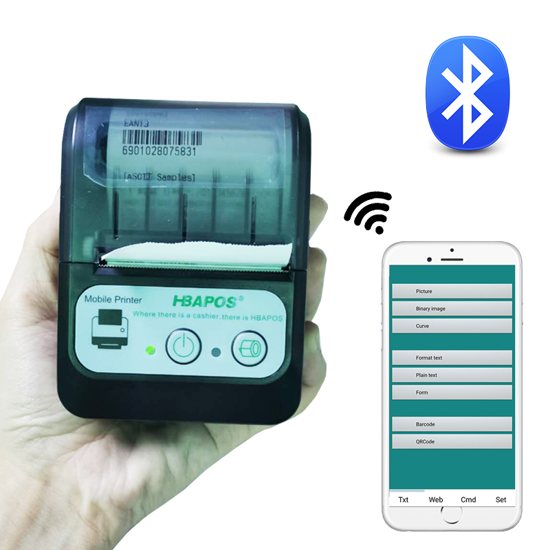 thermal printer 58mm Mini Bluetooth Portable 2 inch Receipt Mobile Printer for supermarket handheld printing machine for retail
thermal printer 58mm Mini Bluetooth Portable 2 inch Receipt Mobile Printer for supermarket handheld printing machine for retail
