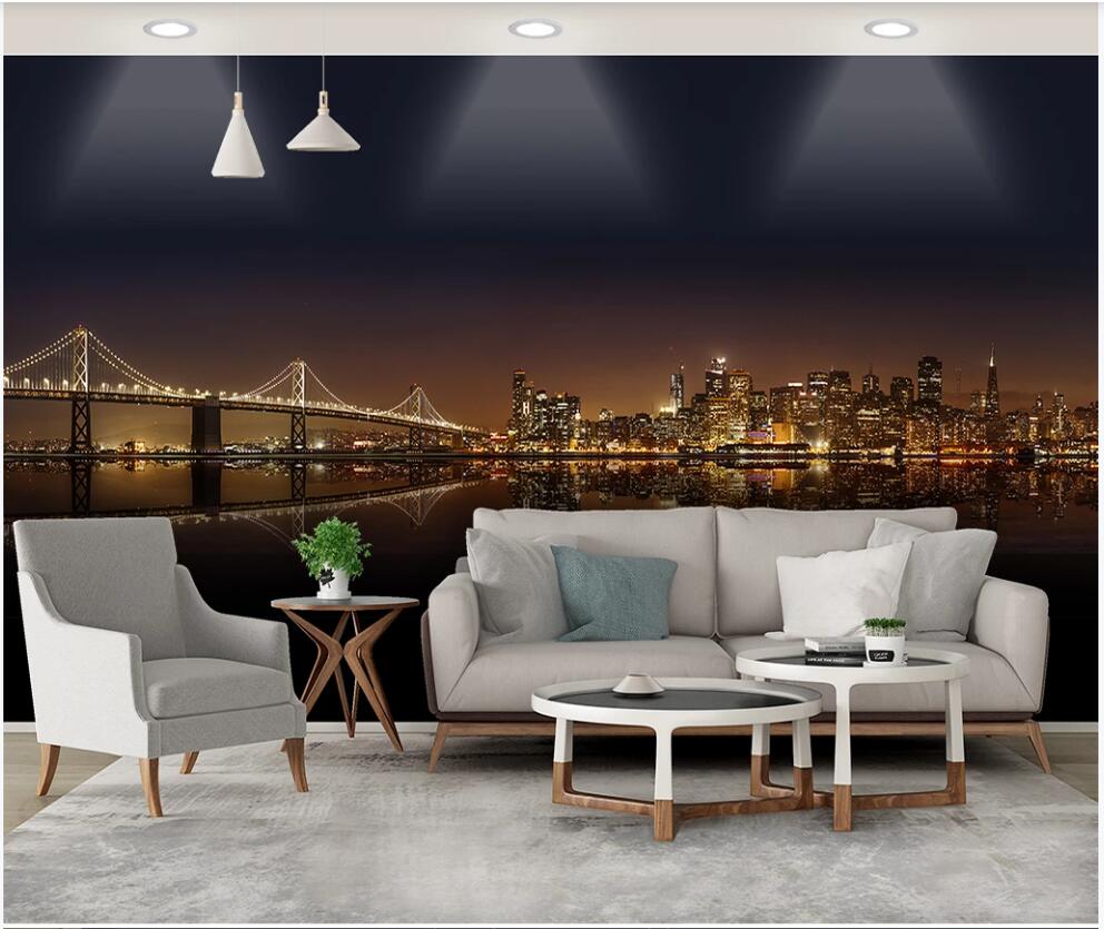 Custom mural photo wallpaper 3d Modern city building bridge night view home decor living room wallpaper for walls 3 d in rolls, Non-woven wallpaper
Custom mural photo wallpaper 3d Modern city building bridge night view home decor living room wallpaper for walls 3 d in rolls, Non-woven wallpaper