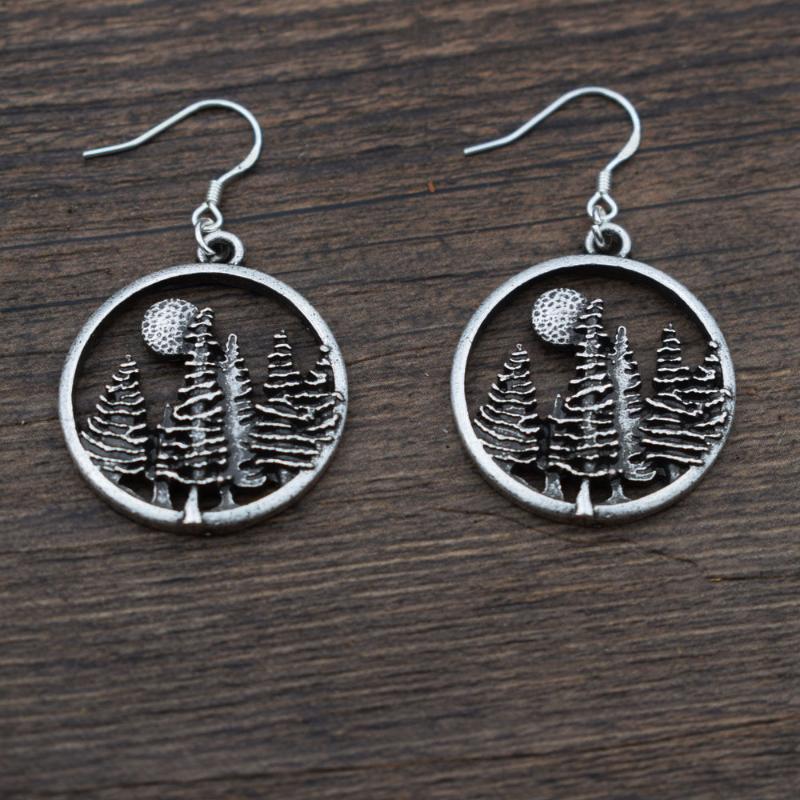 Dangle & Chandelier SanLan 1pair Mountain Forest Pine Tree Earring With Hook Under The Sun Camping Hiking Gift
Dangle & Chandelier SanLan 1pair Mountain Forest Pine Tree Earring With Hook Under The Sun Camping Hiking Gift