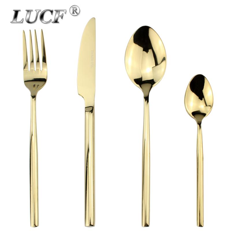 LUCF thick Stainless Steel generous Cutlery set mirror polish Western Luxury Dinnerware set flatware for housekeeper restaurant
LUCF thick Stainless Steel generous Cutlery set mirror polish Western Luxury Dinnerware set flatware for housekeeper restaurant