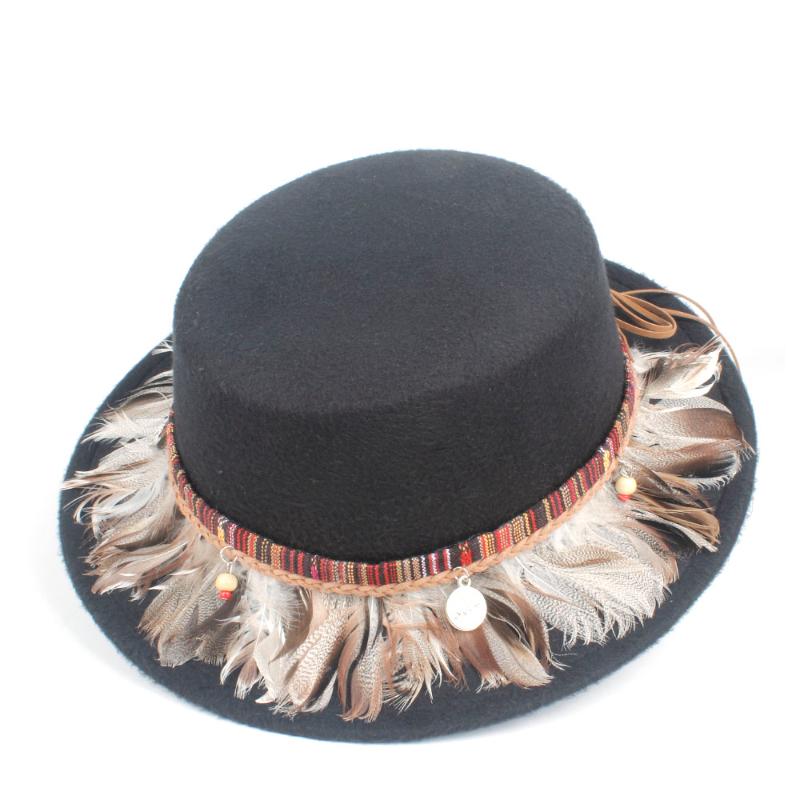 Unisex Men Women Fashion Flat Top Fedora Hat With Feather Birthday Party Hat Trilby Jazz Adult Size 56-58CM, Black
Unisex Men Women Fashion Flat Top Fedora Hat With Feather Birthday Party Hat Trilby Jazz Adult Size 56-58CM, Black