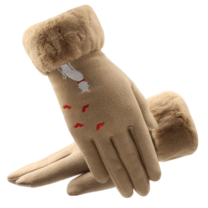 2020 New Winter Women Gloves Solid Cashmere Warm Touch Screen Mittens Embroidery Cute Cat Fashion Windproof Outdoor Gloves
2020 New Winter Women Gloves Solid Cashmere Warm Touch Screen Mittens Embroidery Cute Cat Fashion Windproof Outdoor Gloves