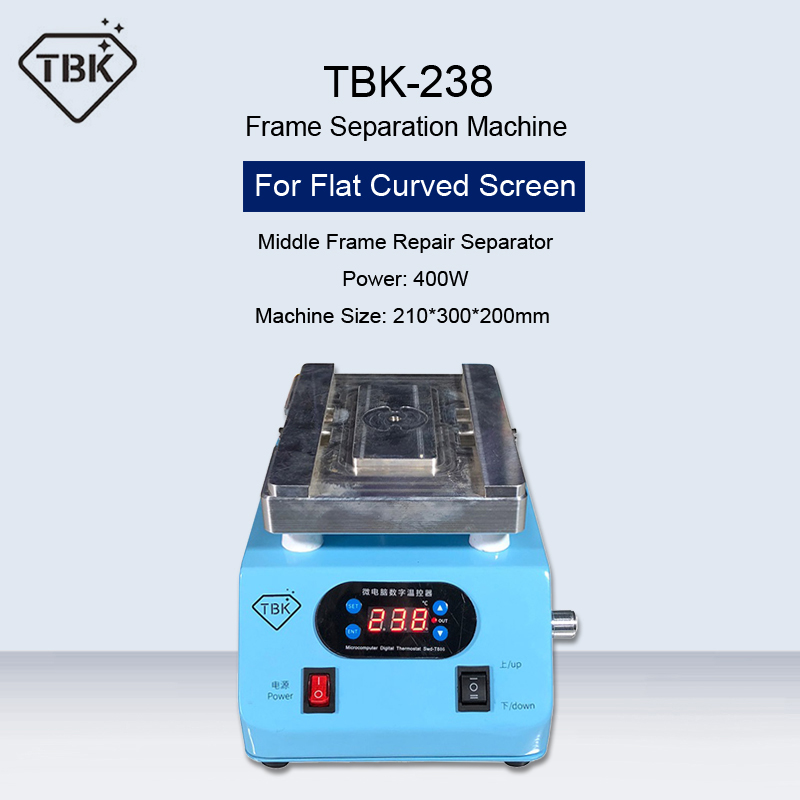 TBK-238 Phone Glass Rear Cover Automatic Separator Machine For 8 8Plus X XS XR Broken Back Glass Maintenance Removing
TBK-238 Phone Glass Rear Cover Automatic Separator Machine For 8 8Plus X XS XR Broken Back Glass Maintenance Removing