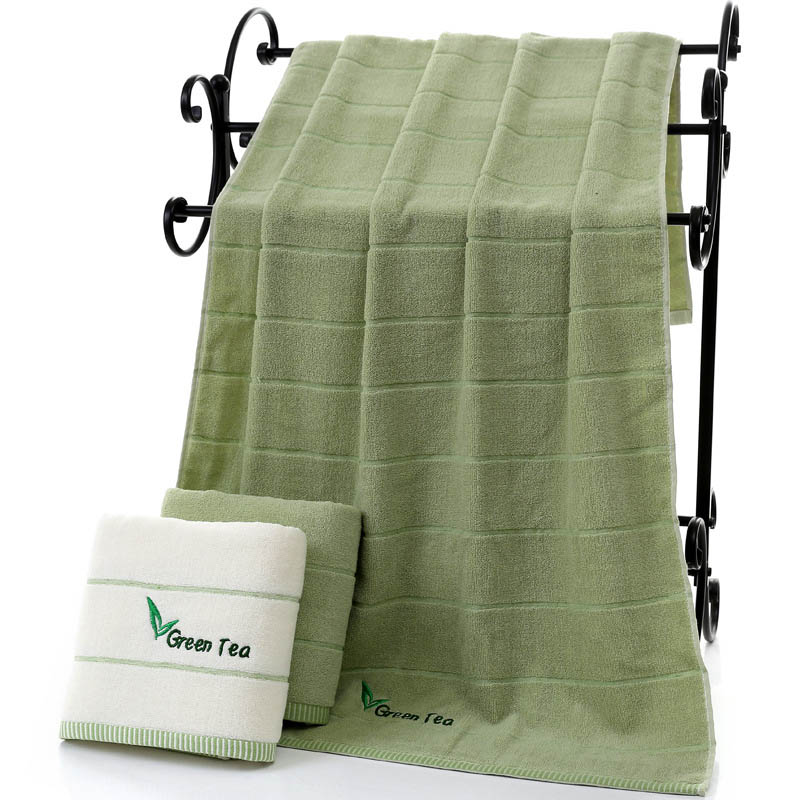 Cotton Large Embroidered Bath Towel for Adults Green Thicken Soft Super Absorbent Fast Drying Sports Beach Towels
Cotton Large Embroidered Bath Towel for Adults Green Thicken Soft Super Absorbent Fast Drying Sports Beach Towels