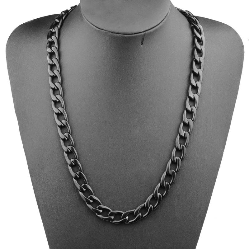 Mens Necklace 316L Stainless Steel Biker Figaro Chain Necklaces for Men Black Wholesale Punk Jewelry 13mm 16-32 inch
Mens Necklace 316L Stainless Steel Biker Figaro Chain Necklaces for Men Black Wholesale Punk Jewelry 13mm 16-32 inch