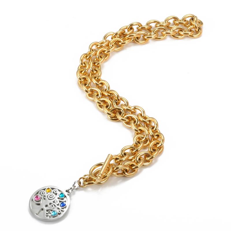 Two Tone Tree of Life Charm Necklace with Colorful Heart Crystal Stone Jewelry For Women Mens Religious Necklaces Jewelry Gifts
Two Tone Tree of Life Charm Necklace with Colorful Heart Crystal Stone Jewelry For Women Mens Religious Necklaces Jewelry Gifts