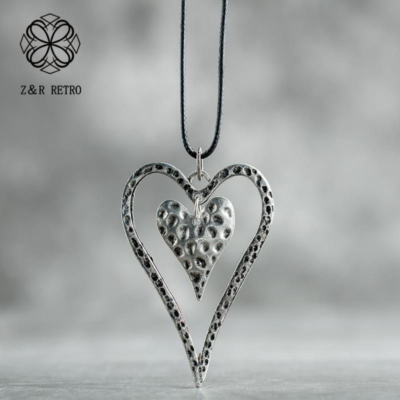 Antique Love Hollow Heart Decoration Pendant Neck Choker Necklace Long Rope Leather Chain Suspension Jewelry For Women Wholesale
Antique Love Hollow Heart Decoration Pendant Neck Choker Necklace Long Rope Leather Chain Suspension Jewelry For Women Wholesale
