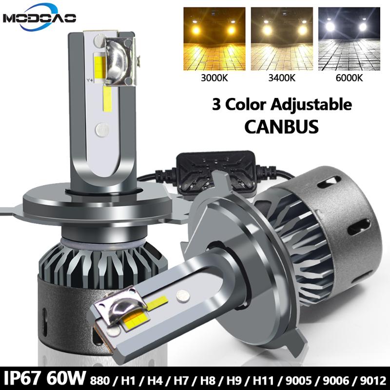 60W Fog Headlight H11 H1 H4 H7 LED Canbus No Error Car Light Bulbs 3 Colors 6000K 4300K 3000K 9005 9006 H8 Auto Fog Lights 12V
60W Fog Headlight H11 H1 H4 H7 LED Canbus No Error Car Light Bulbs 3 Colors 6000K 4300K 3000K 9005 9006 H8 Auto Fog Lights 12V