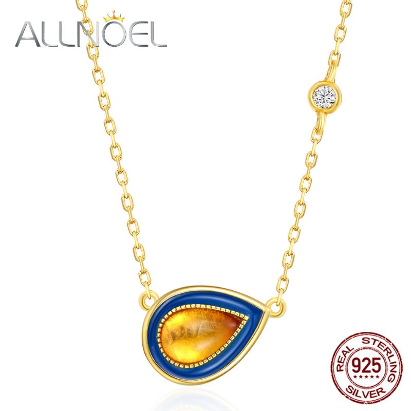 ALLNOEL Silver 925 Jewelry Wedding Necklace 100% Natural Amber Blue Enamel New Arrival Wholesale Valentines Day Gift Necklaces
ALLNOEL Silver 925 Jewelry Wedding Necklace 100% Natural Amber Blue Enamel New Arrival Wholesale Valentines Day Gift Necklaces