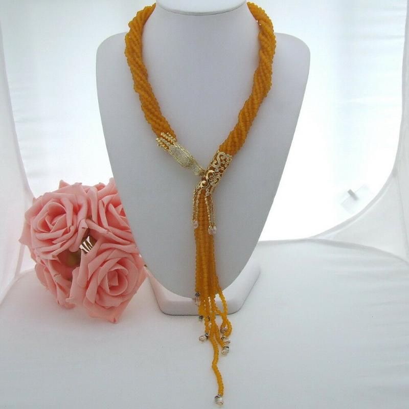New style 8strands yellow round stone crystal necklace micro inlay zircon dragon accessories long 56cm fashion jewelry
New style 8strands yellow round stone crystal necklace micro inlay zircon dragon accessories long 56cm fashion jewelry