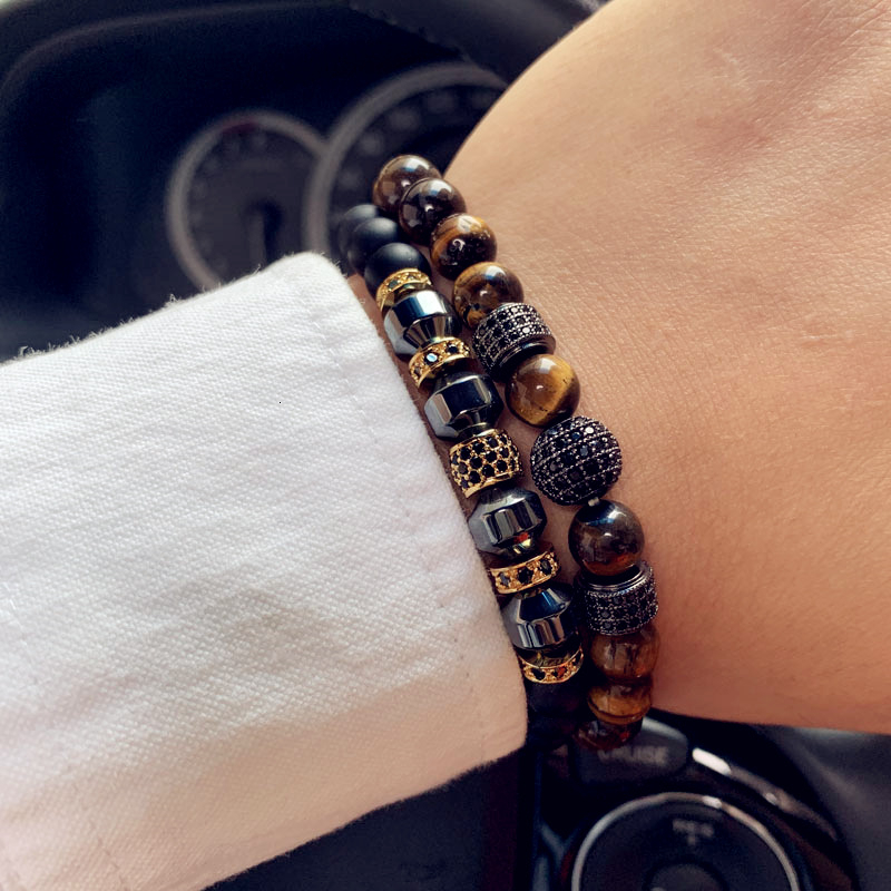 2020 Royal Geometric Charm Bracelet Men Pave Cubic Zirconia Natural Stone Bracelet For Men Fashion Jewelry Gift
2020 Royal Geometric Charm Bracelet Men Pave Cubic Zirconia Natural Stone Bracelet For Men Fashion Jewelry Gift
