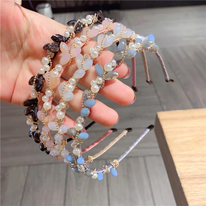 women luxury pearl headband hairhoop lady headband Hair Accessories hair hoops holder elastic headwear Accessories
women luxury pearl headband hairhoop lady headband Hair Accessories hair hoops holder elastic headwear Accessories