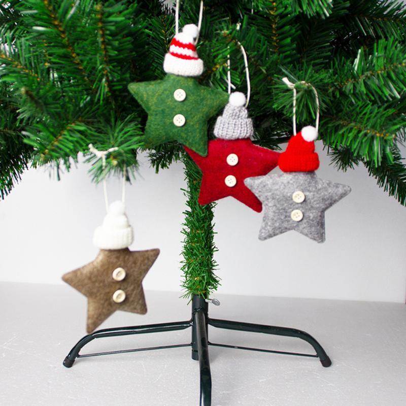4pcs/set Christmas Pendant Knitted Hat 11.5*9.5cm Five-pointed Star Tree Decorations For Festive Party Supplies Children Gifts
4pcs/set Christmas Pendant Knitted Hat 11.5*9.5cm Five-pointed Star Tree Decorations For Festive Party Supplies Children Gifts