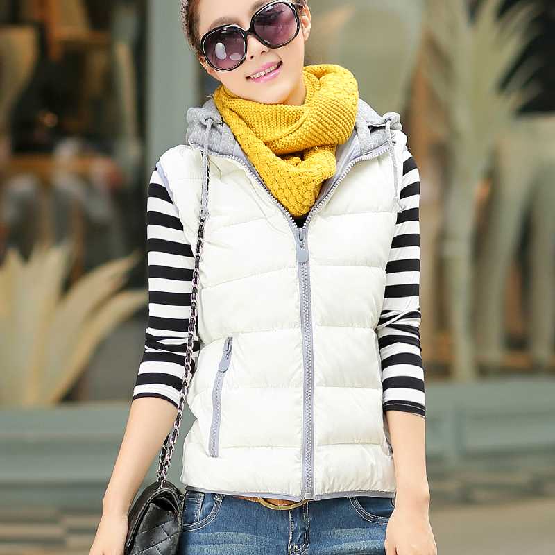 Women's Vest 2020 New Harajuku Winter Down Cotton Hooded Vests of Women Jacket Black Coat Chalecos Para Mujer KJ380, Beige
Women's Vest 2020 New Harajuku Winter Down Cotton Hooded Vests of Women Jacket Black Coat Chalecos Para Mujer KJ380, Beige
