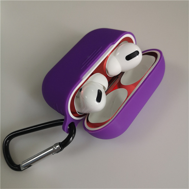 Soft Silicone Case For AirPods 1/2/3 Mini Slim TPU Wireless Bluetooth Headphone Cover For Airpods Pro 4 Mini With Metal Hook