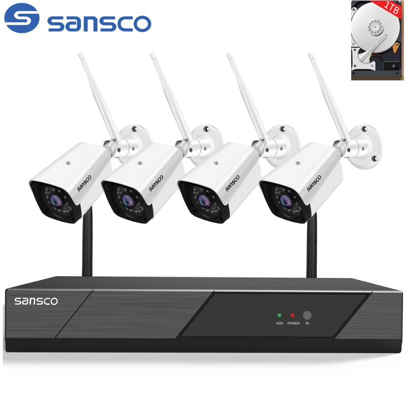Sansco 8CH Wireless CCTV System 1080P 1TB 4pcs 2MP NVR IP IR-CUT outdoor CCTV Camera IP Security system Video Surveillance Kit
Sansco 8CH Wireless CCTV System 1080P 1TB 4pcs 2MP NVR IP IR-CUT outdoor CCTV Camera IP Security system Video Surveillance Kit