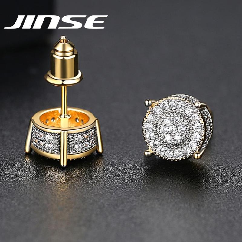 JINSE Gold Color Cubic Zirconia Stud Earrings For Men Black White Stone Earrings Korean Fashion Hip Hop Jewelry Gift Unisx
JINSE Gold Color Cubic Zirconia Stud Earrings For Men Black White Stone Earrings Korean Fashion Hip Hop Jewelry Gift Unisx