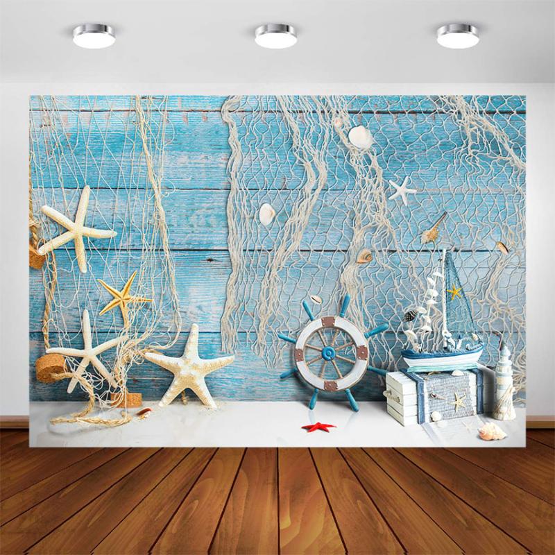 Nautical Rudder Backdrop for Photography Blue Wooden Board Fishing Net Sailor Adventure Portrait Background for Studio Photocall
Nautical Rudder Backdrop for Photography Blue Wooden Board Fishing Net Sailor Adventure Portrait Background for Studio Photocall