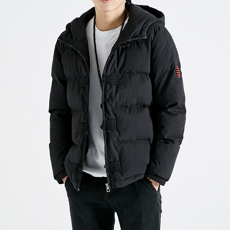 Men hooded cotton webbing cotton padded jacket folk style retro black Casual Parkas Winter Jacket Overcoat Man Button decoration
Men hooded cotton webbing cotton padded jacket folk style retro black Casual Parkas Winter Jacket Overcoat Man Button decoration