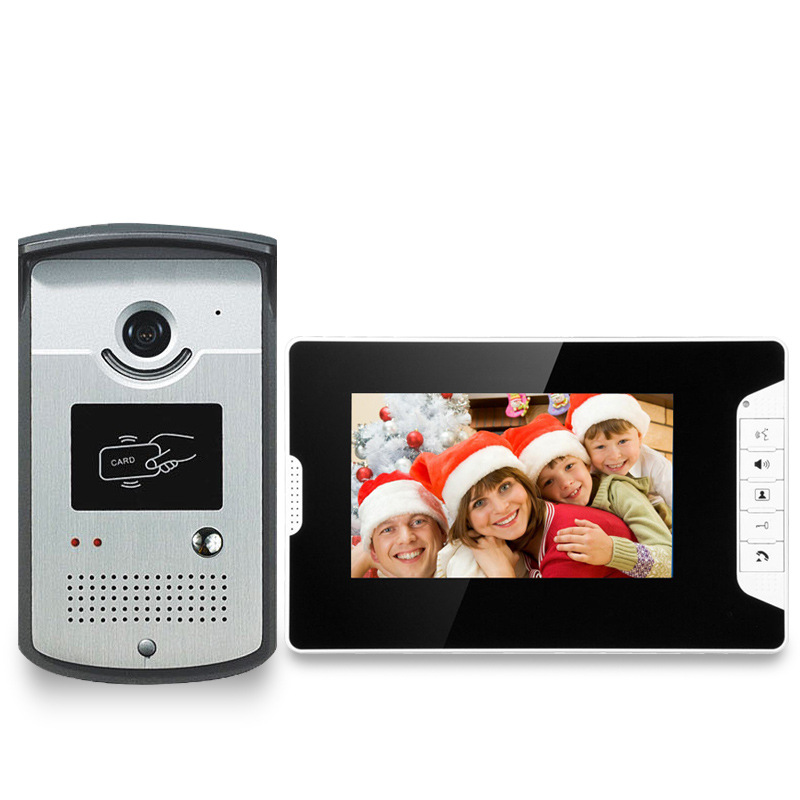 7 inch video intercom doorbell home HD wired indoor video call card access control
7 inch video intercom doorbell home HD wired indoor video call card access control