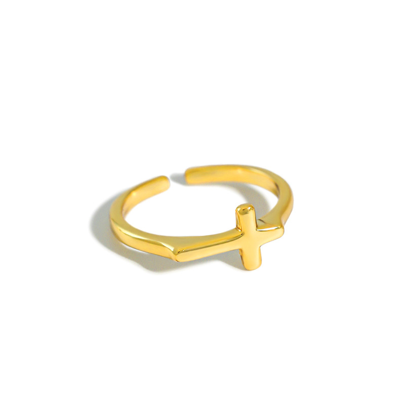 INS 1PC Authentic S925 Sterling Silver FINE Jewelry white /Gold Cross ring adjust TLJ1289
INS 1PC Authentic S925 Sterling Silver FINE Jewelry white /Gold Cross ring adjust TLJ1289