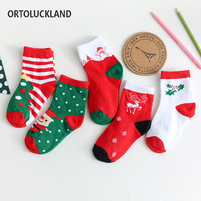 Children Kids Pack of 5 Organic Cotton Socks Cute Christmas Pattern Warm Baby Socks Christmas New Year Gifts for Boys and Girls, Multicolor
Children Kids Pack of 5 Organic Cotton Socks Cute Christmas Pattern Warm Baby Socks Christmas New Year Gifts for Boys and Girls, Multicolor
