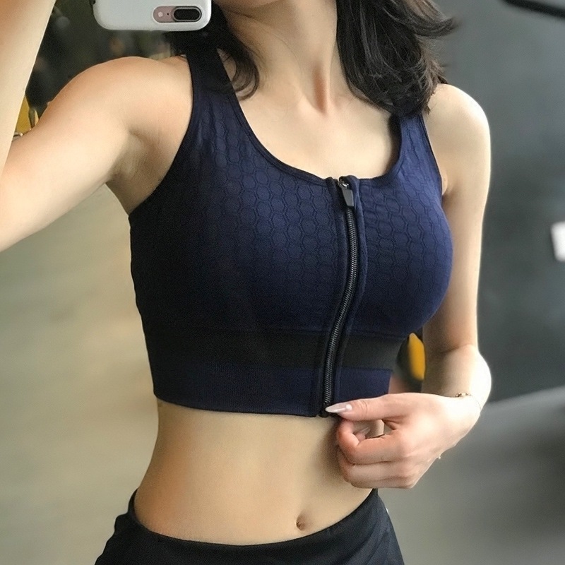 High Quality Zipper Sports Bras Women -Proof Gathered Vest Running Yoga Underwear Fitness Sports Bra Breathable Anti-sweat, White
High Quality Zipper Sports Bras Women -Proof Gathered Vest Running Yoga Underwear Fitness Sports Bra Breathable Anti-sweat, White