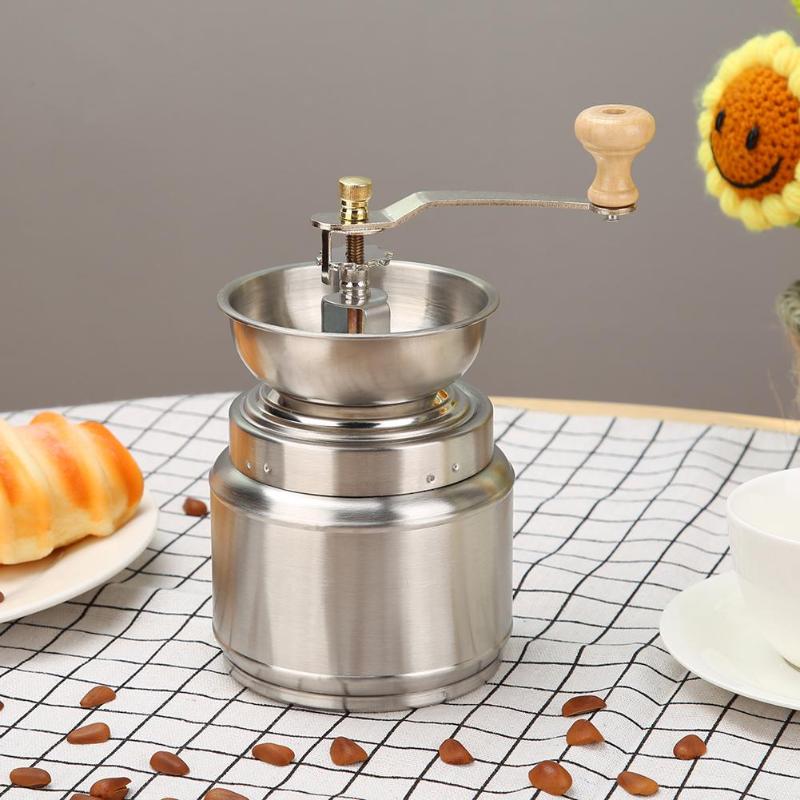 Portable Stainless Steel Hand Manual Coffee Grinder Handmade Bean Pepper Spice Burr Mill Kitchen Grinding Tool for Home 2020 New
Portable Stainless Steel Hand Manual Coffee Grinder Handmade Bean Pepper Spice Burr Mill Kitchen Grinding Tool for Home 2020 New