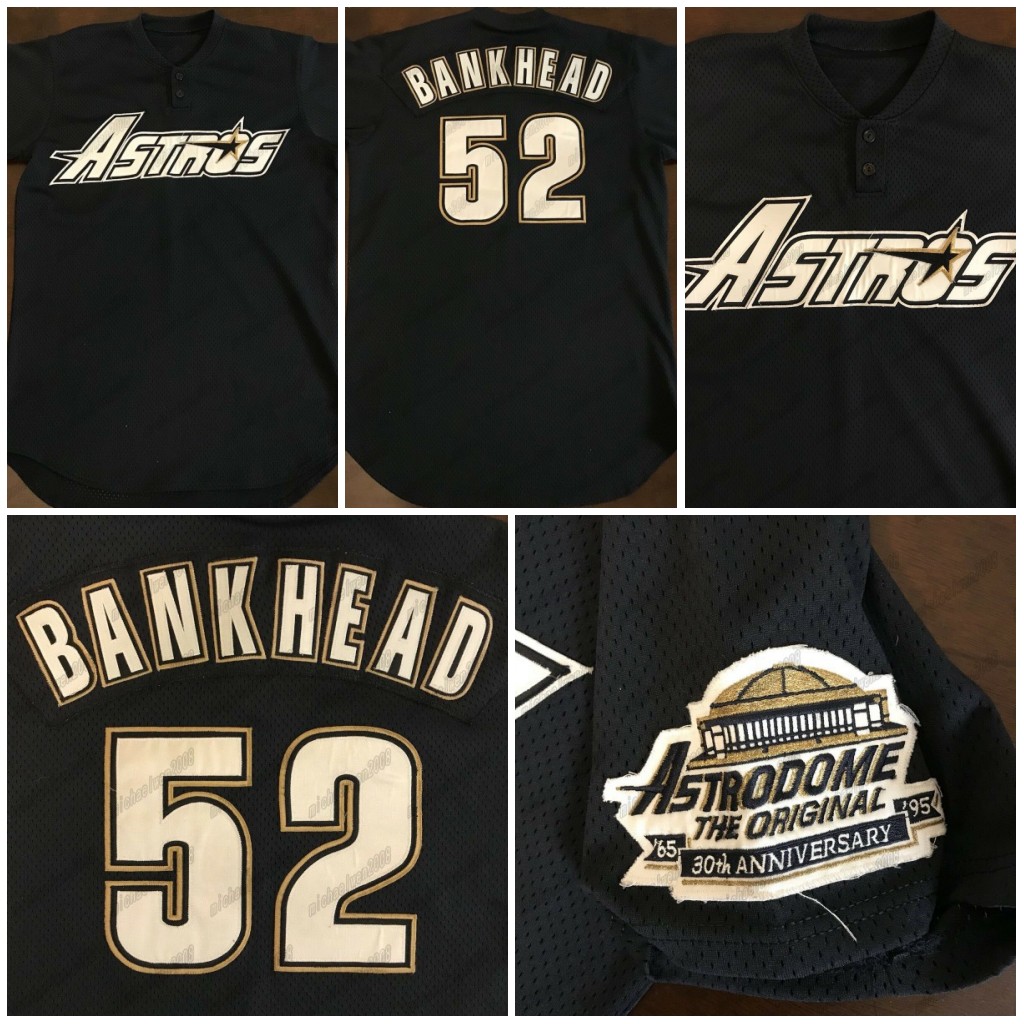 Scott Bankhead Rare vintage 1996 Astros Black baseball jersey 100% Stitch Cutom Mens Womens Youth High Quality
Scott Bankhead Rare vintage 1996 Astros Black baseball jersey 100% Stitch Cutom Mens Womens Youth High Quality