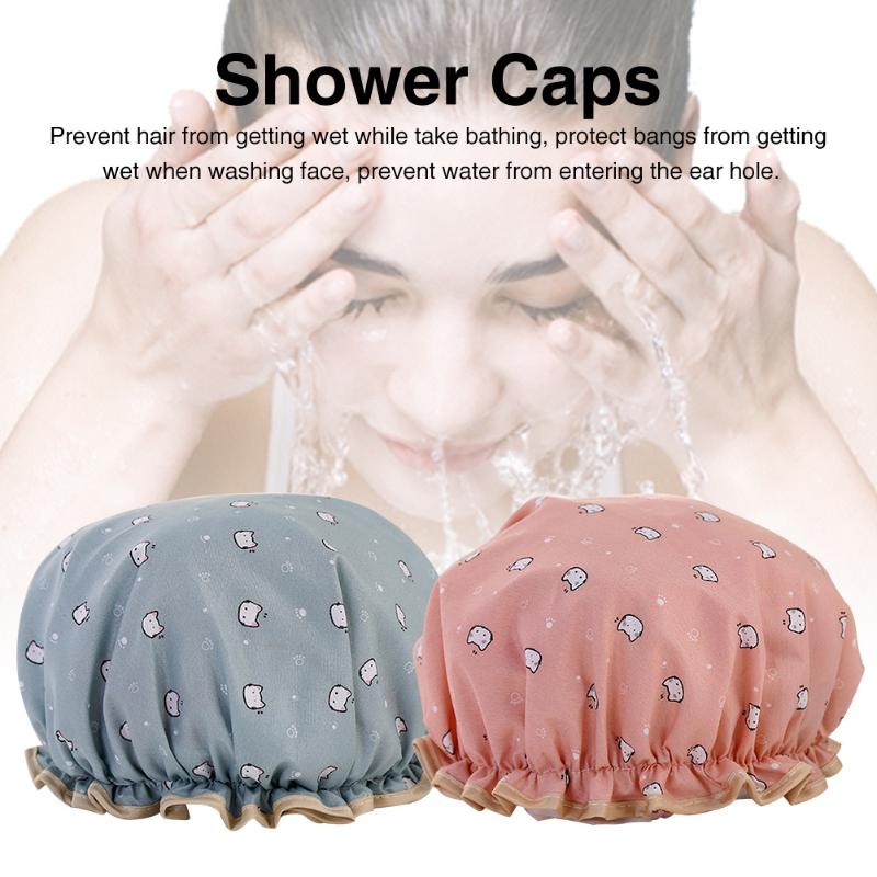 4pcs Waterproof Double Layer Elastic Home Cute Cat Printed Bonnet PEVA Bathroom Bath Accessories Salon Women Shower Cap Reusable
4pcs Waterproof Double Layer Elastic Home Cute Cat Printed Bonnet PEVA Bathroom Bath Accessories Salon Women Shower Cap Reusable