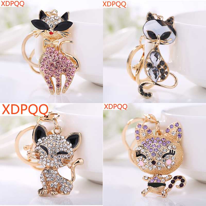 Cute Keychain Pendant Kitten Keychain Three-dimensional Alloy Decoration Pink Rhinestone Effect Car Lady Bag Buckle
Cute Keychain Pendant Kitten Keychain Three-dimensional Alloy Decoration Pink Rhinestone Effect Car Lady Bag Buckle