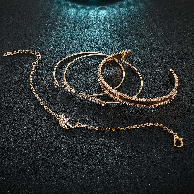 Bohemian gold Chain Bracelets Bangles For Women Fashion moon crystal Gold Color Chain Bracelets Sets Jewelry Gifts
Bohemian gold Chain Bracelets Bangles For Women Fashion moon crystal Gold Color Chain Bracelets Sets Jewelry Gifts