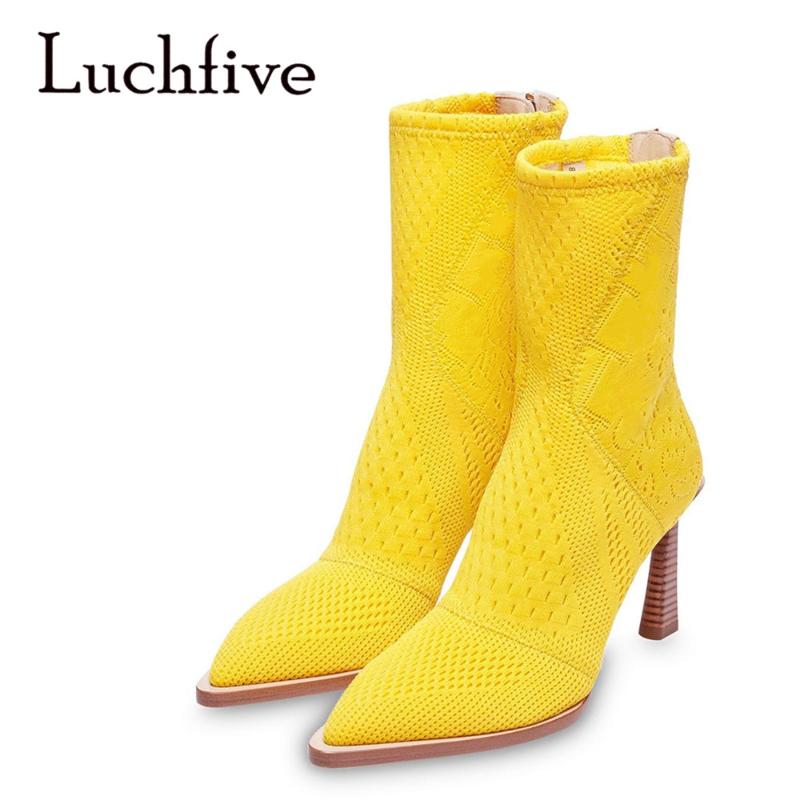 Slim fit Stretch Sock Style Ankle Boots Wooden Effects Stiletto High Heel Pointed Toe Celebrity Winter Shoes Women, Black
Slim fit Stretch Sock Style Ankle Boots Wooden Effects Stiletto High Heel Pointed Toe Celebrity Winter Shoes Women, Black