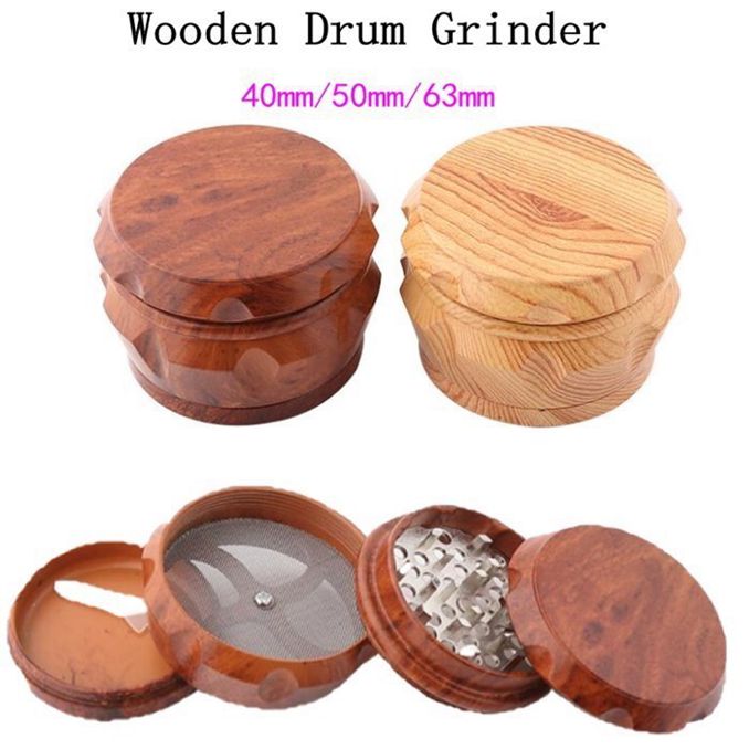 Smoking Wooden Drum Grinder Wood Matel Herb Grinders 2 Type 40mm/50mm/63mm 4 Layers Tobacco Grinder Cursher WY856-LXL
Smoking Wooden Drum Grinder Wood Matel Herb Grinders 2 Type 40mm/50mm/63mm 4 Layers Tobacco Grinder Cursher WY856-LXL