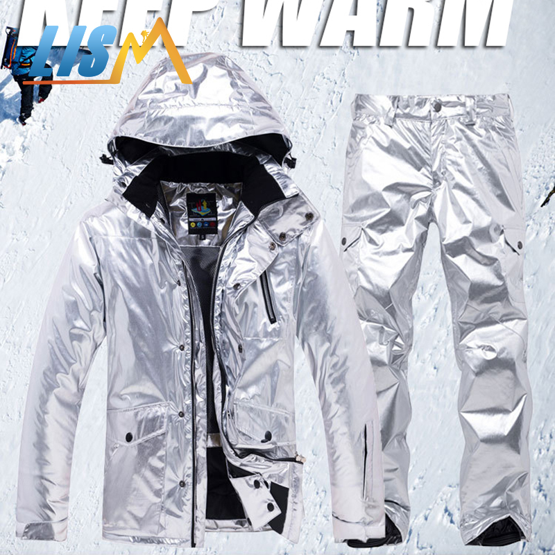 LISM Fashion Silver Snowboard Suit Men' Windproof Waterproof Warm Ski Female Couple Outdoor Sports Snow Jacket Pants
LISM Fashion Silver Snowboard Suit Men' Windproof Waterproof Warm Ski Female Couple Outdoor Sports Snow Jacket Pants
