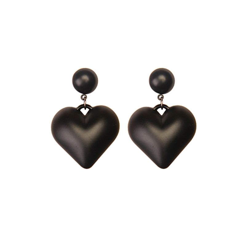 2020 New Ins Trendy Black 3D Heart Lover Minimalism Minimalist Earrings Korean Fashion Chic Women Party Jewelry Hotsale
2020 New Ins Trendy Black 3D Heart Lover Minimalism Minimalist Earrings Korean Fashion Chic Women Party Jewelry Hotsale