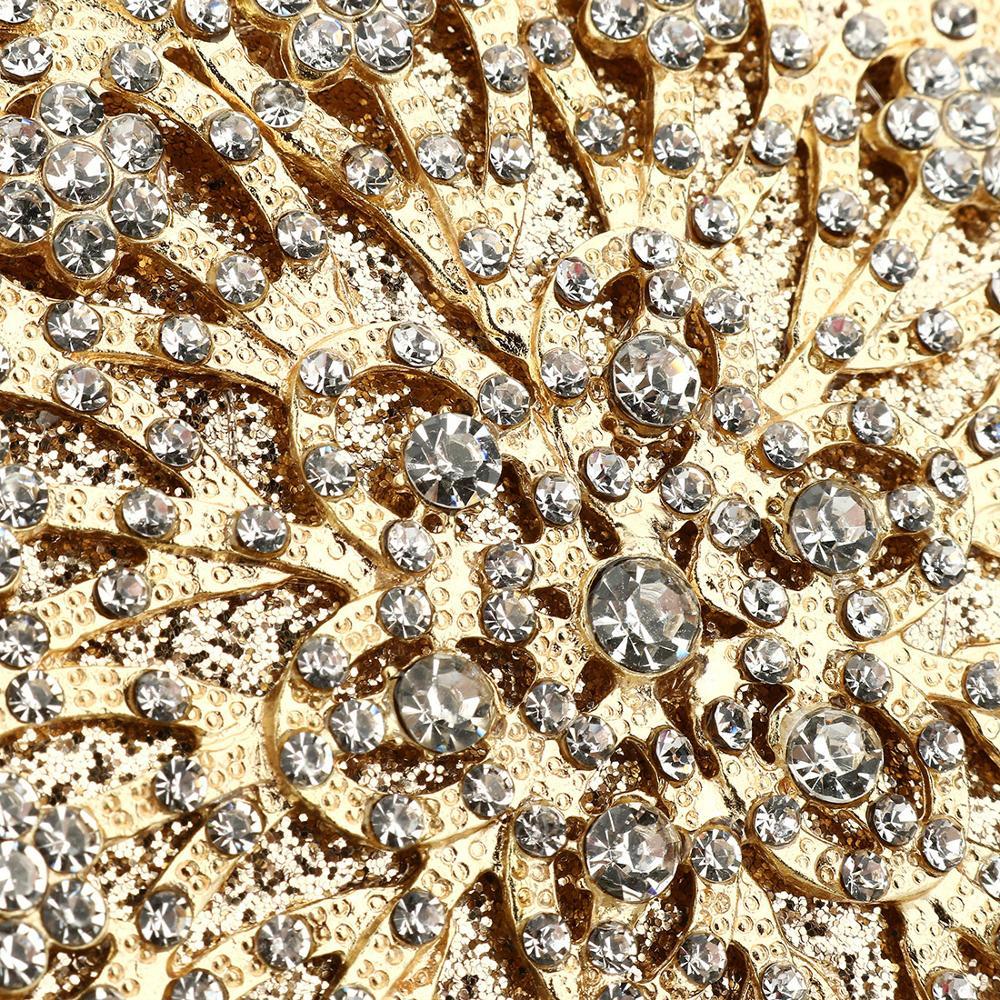 Lady Diamond Wedding Evening Women Clutch Round Bag Fashion Purses And Handbags Crossbody Party Shoulder Bags Gold Silver Black 200919