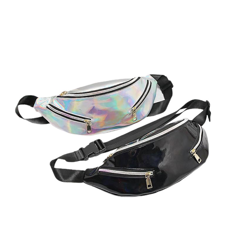 Women's Laser Waist Pack Fashion Slant Cross Chest Bag Storage Outdoor Fashion Sports Bag Silver Black /BY
Women's Laser Waist Pack Fashion Slant Cross Chest Bag Storage Outdoor Fashion Sports Bag Silver Black /BY